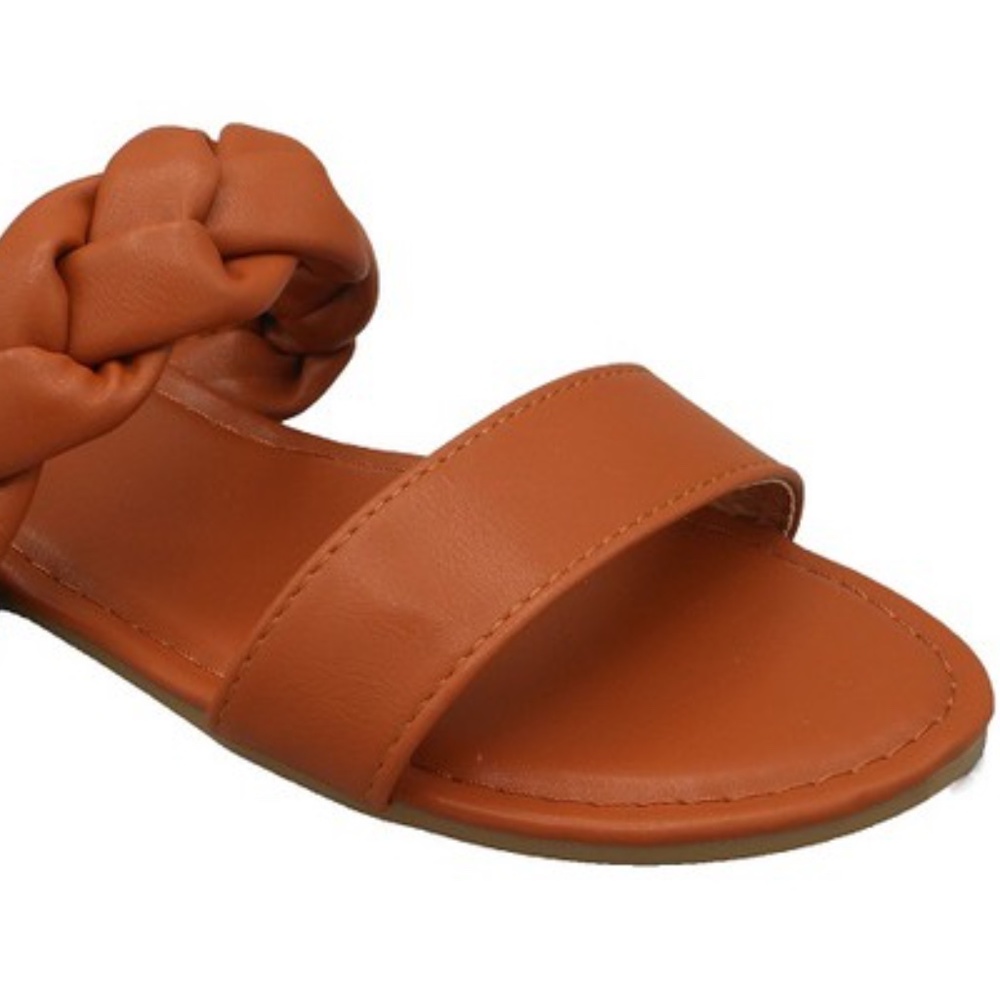 Braided Slide Sandal - Copper